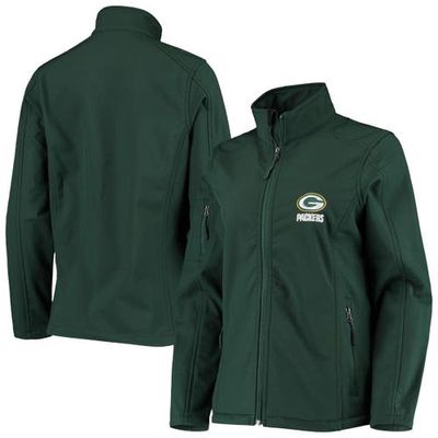 DUNBROOKE Women's Green Green Bay Packers Full-Zip Sonoma Softshell Jacket