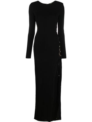 Dundas lace-up maxi dress - Black