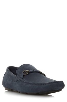 Dune London Beacons Braided Bit Driving Loafer in Navy