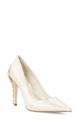 Dune London Boutiquie Pointed Toe Pump in Ivory