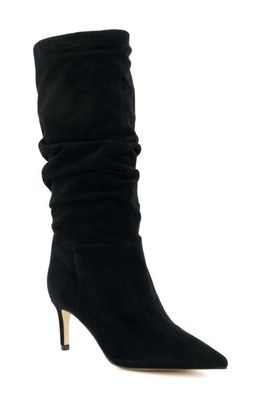 Dune London Slouch Pointed Toe Boot in Black