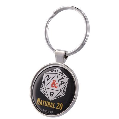 Dungeons & Dragons 1.5" Natural 20 Keychain