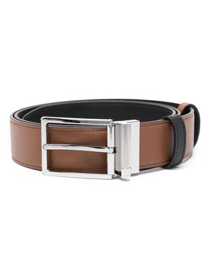 Dunhill buckle leather belt - Brown