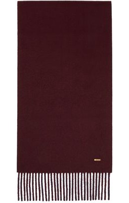 Dunhill Burgundy & Navy Cashmere Scarf
