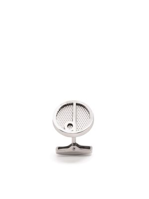 Dunhill embossed-logo cufflinks - Silver