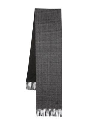 Dunhill fringed cashmere scarf - Black