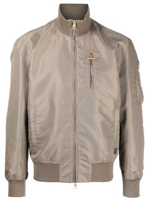 Dunhill high neck bomber jacket - Grey