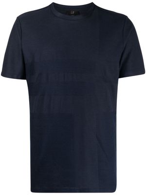 Dunhill jacquard crew-neck T-shirt - Blue