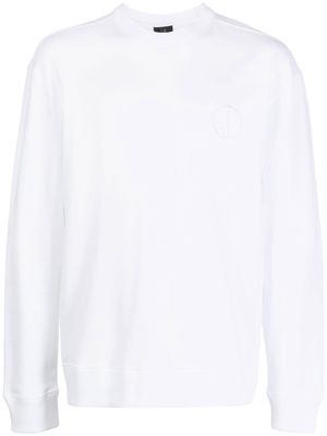 Dunhill logo-detail long-sleeve sweatshirt - White