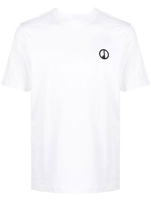 Dunhill logo-embroidered short-sleeved T-shirt - White
