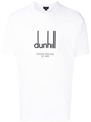 Dunhill logo-print detail T-shirt - White