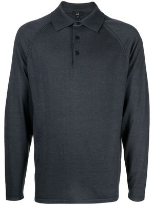 Dunhill long-sleeve cashmere polo shirt - Grey