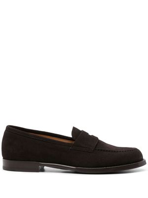 Dunhill penny-slot suede loafers - Brown