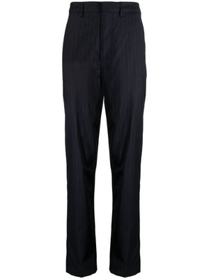 Dunhill pinstripe tapered-leg trousers - Black