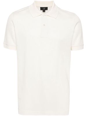 Dunhill piqué-weave short-sleeve polo shirt - Neutrals