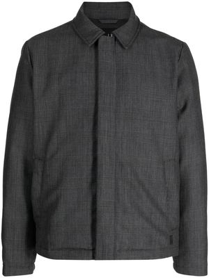 Dunhill plaid-check pattern shirt jacket - Grey