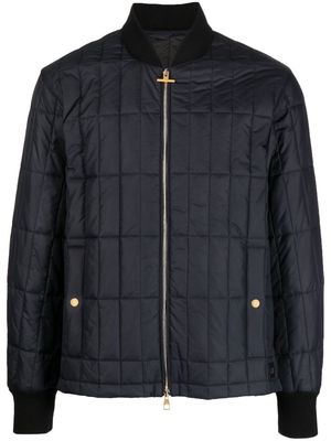 Dunhill quilted-finish padded jacket - Blue