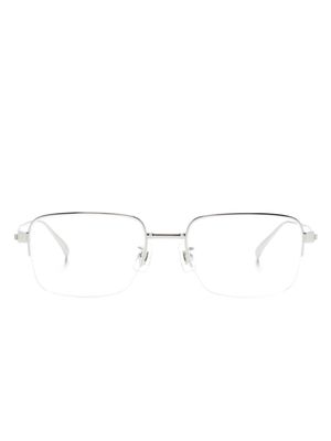 Dunhill rectangle-frame glasses - Silver