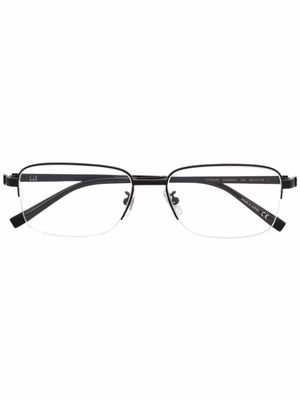 Dunhill rectangle-frame optical glasses - Black