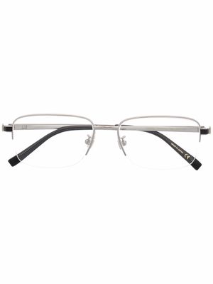 Dunhill rectangle-frame optical glasses - Silver