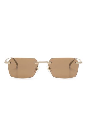 Dunhill rectangle-frame sunglasses - Gold