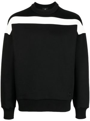 Dunhill striped long-sleeved jumper - Black