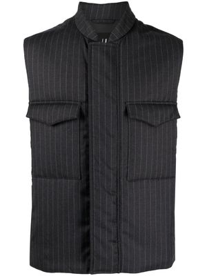 Dunhill striped wool gilet - Grey