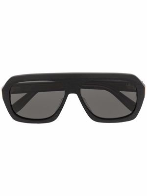 Dunhill textured pilot-frame sunglasses - Black