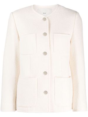 DUNST Spencer button-up tweed jacket - Neutrals