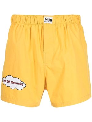 DUOltd graphic-print boxer shorts - Yellow