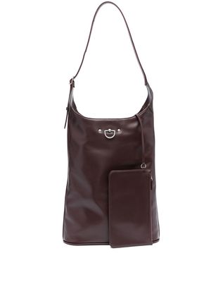 Durazzi Milano D-ring leather tote bag - Purple