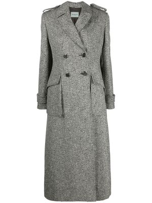 Durazzi Milano double-breasted wool duster coat - Grey