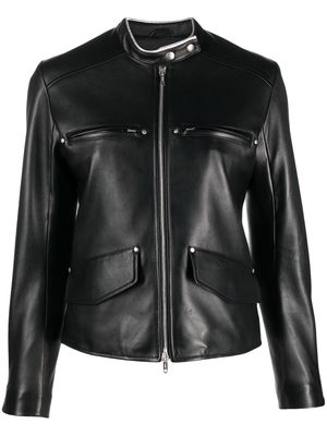 Durazzi Milano leather biker jacket - Black
