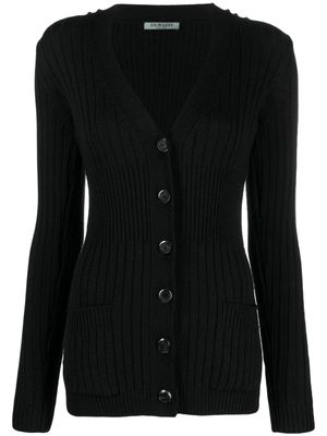 Durazzi Milano V-neck wool cardigan - Black