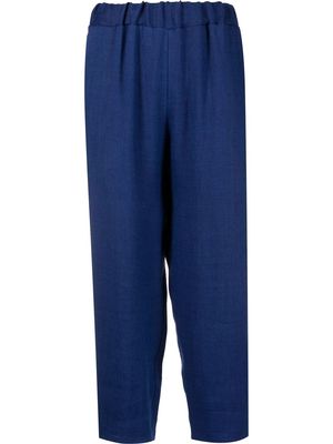 Dusan textured cropped trousers - Blue