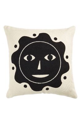 Dusen Dusen Embroidered Accent Pillow in Cream