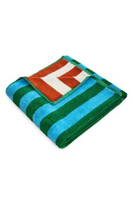 Dusen Dusen Field Stripe Cotton Terry Bath Towel