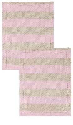Dusen Dusen Stripe Standard Shams in Pink.