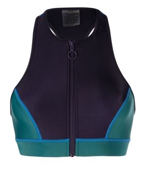 Duskii colour-block bikini top - Purple