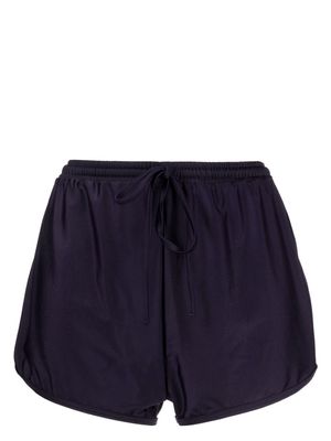 Duskii elasticated-drawstring swim shorts - Purple