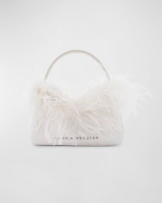 Dusty Mini Feather Hobo Bag