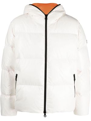 Duvetica Auva contrasting-trim padded jacket - White