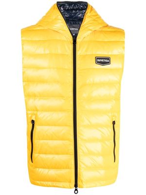 Duvetica feather-down classic gilet - Yellow