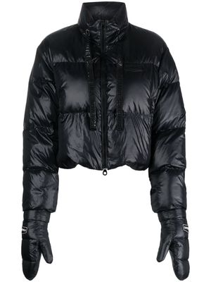 Duvetica logo-appliqué padded jacket - Black