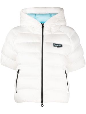 Duvetica padded short-sleeved puffer jacket - White