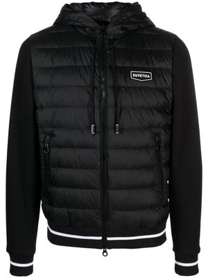Duvetica panelled quilted jacket - Black