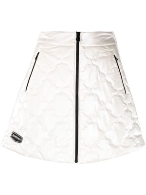 Duvetica quilted padded miniskirt - White