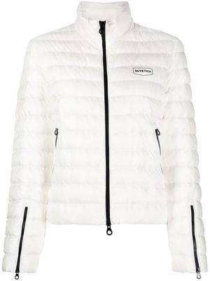 Duvetica quilted zipped padded jacket - White