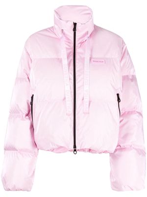 Duvetica Raffaella logo-appliqué puffer jacket - Pink