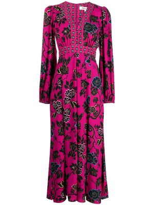 DVF Diane von Furstenberg Anjiali floral-print maxi dress - Pink